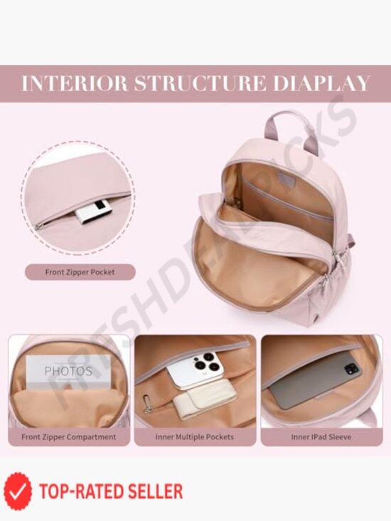 Mini Backpack Lightweight Nylon Daypack City Pack Versatile Ladies Backpack main image 6